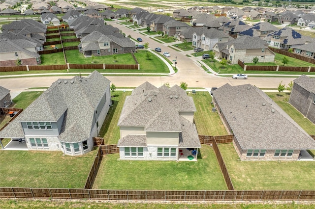 aerial view of residential area