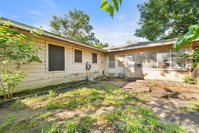 view of rear view of property
