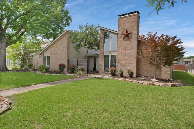 1503 Hindsdale Dr, Richardson, TX 75081 - mid-century modern home featuring a chimney