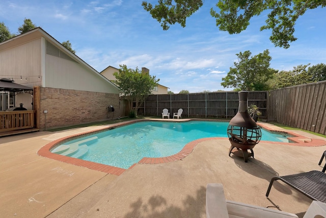 1503 Hindsdale Dr, Richardson, TX 75081 - view of swimming pool with a patio and a fenced backyard