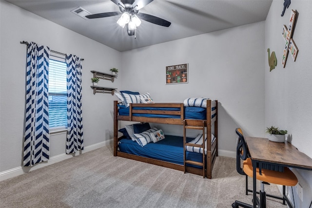 109 Highland Ranch Dr, Paradise, TX 76073 - bedroom with carpet flooring, an office area, and baseboards