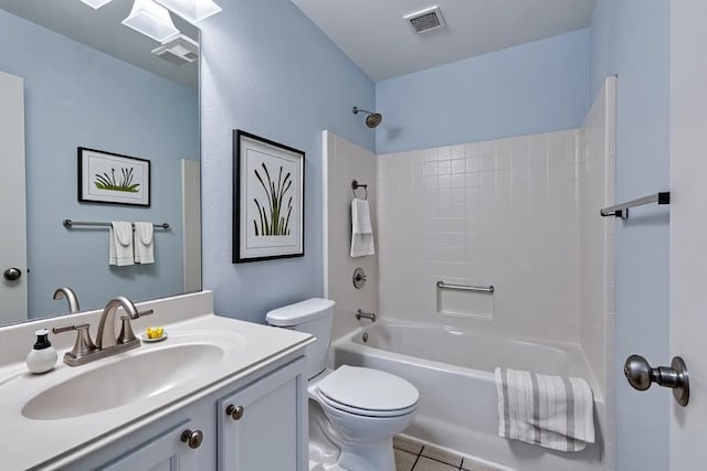 8505 Cactus Flower Dr, Fort Worth, TX 76131 - full bathroom featuring vanity, shower / bathtub combination, and tile patterned flooring