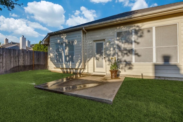 rear view of house with a patio area