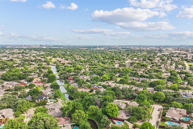 aerial view of residential area