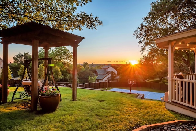 417 Windwood Ct, Mckinney, TX 75071 - view of yard at dusk