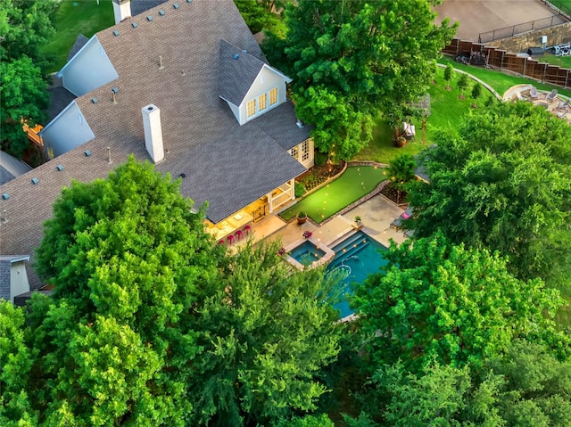 417 Windwood Ct, Mckinney, TX 75071 - aerial view of property and surrounding area
