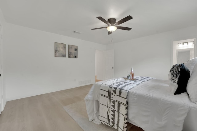 4608 Willow Elm Ct, Arlington, TX 76017 - bedroom featuring wood finished floors and a ceiling fan