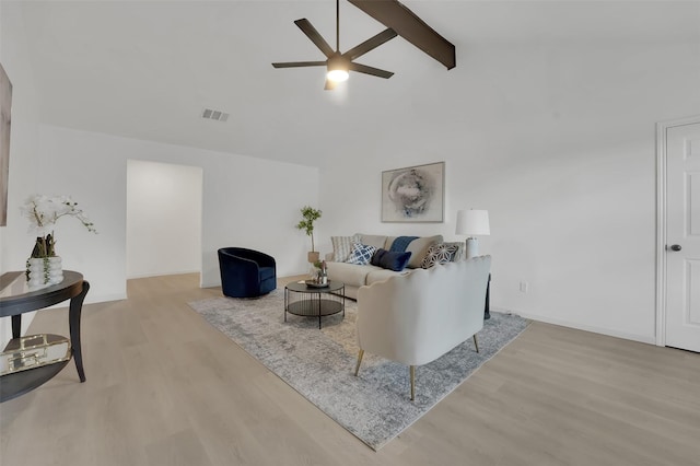 4608 Willow Elm Ct, Arlington, TX 76017 - living room with wood finished floors, ceiling fan, and baseboards