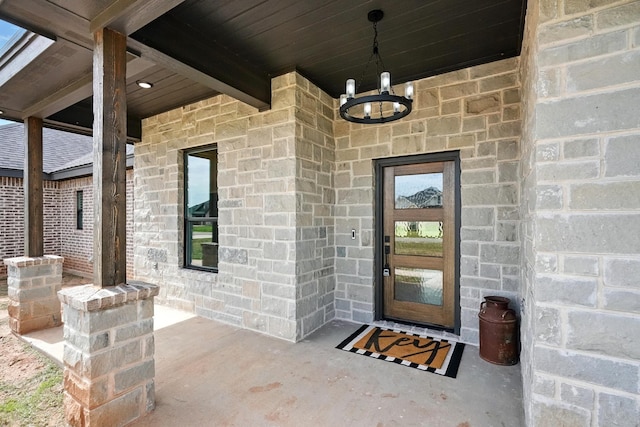 120 Crosswind Trl, Ovalo, TX 79541 - property entrance with stone siding