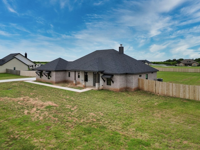 120 Crosswind Trl, Ovalo, TX 79541 - back of house with a patio and a shingled roof