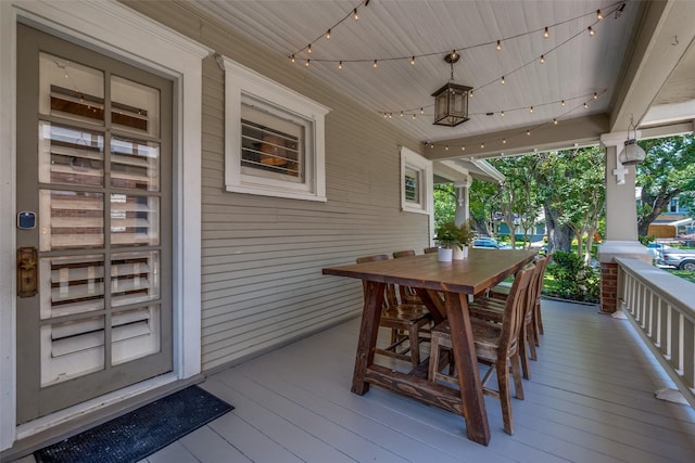 5206 Victor St, Dallas, TX 75214 - deck with covered porch and outdoor dining space