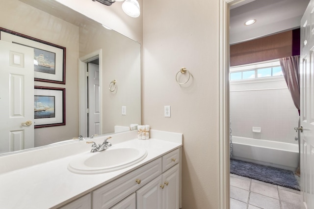 2048 Remington Ln, Frisco, TX 75033 - bathroom featuring vanity and tile patterned floors