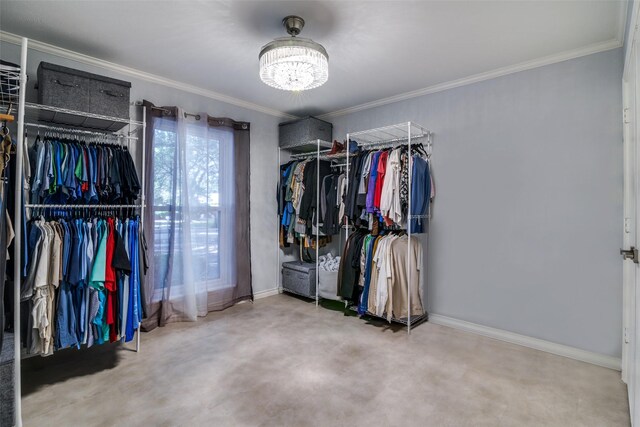 1301 Windy Meadow Dr, Plano, TX 75023 - walk in closet with a chandelier