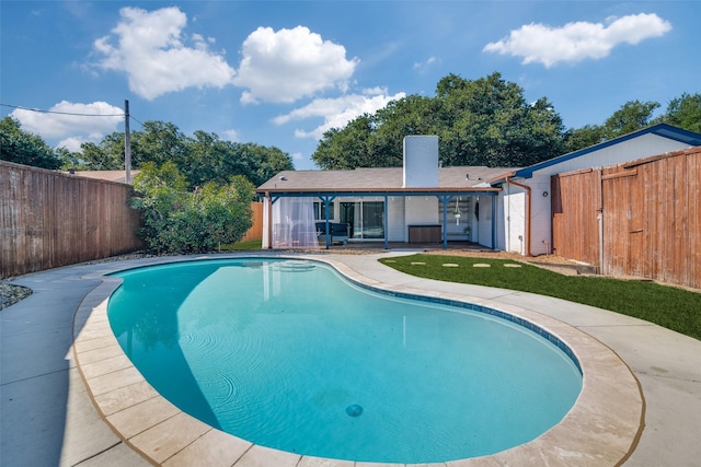 1301 Windy Meadow Dr, Plano, TX 75023 - view of pool featuring a fenced backyard and a patio area