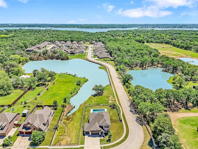216 Shadow Creek Ln, Hickory Creek, TX 75065 - aerial view of residential area with a nearby body of water