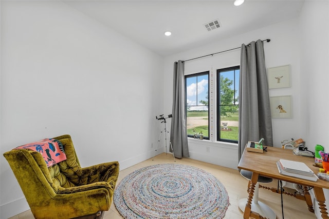 1197 Prairie Chapel Rd, Crawford, TX 76638 - living area with recessed lighting and an office area