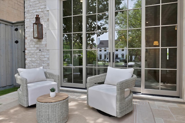 3626 University Blvd, University Park, TX 75205 - doorway to outside with stone tile flooring