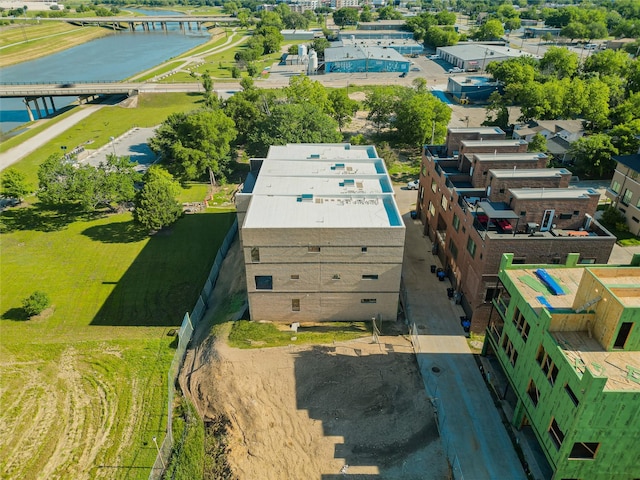 412 Vista Buena Trl, Fort Worth, TX 76111 - drone / aerial view of a large body of water and a notable bridge