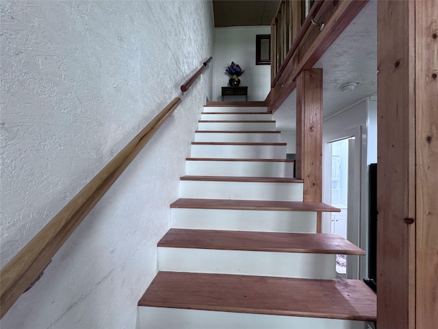 235 Hcr 2128, Whitney, TX 76692 - stairway featuring a textured wall
