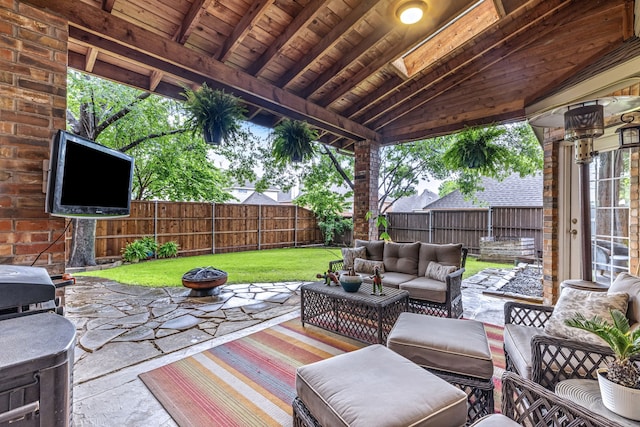 1430 Westmont Dr, Allen, TX 75013 - view of patio with outdoor lounge area
