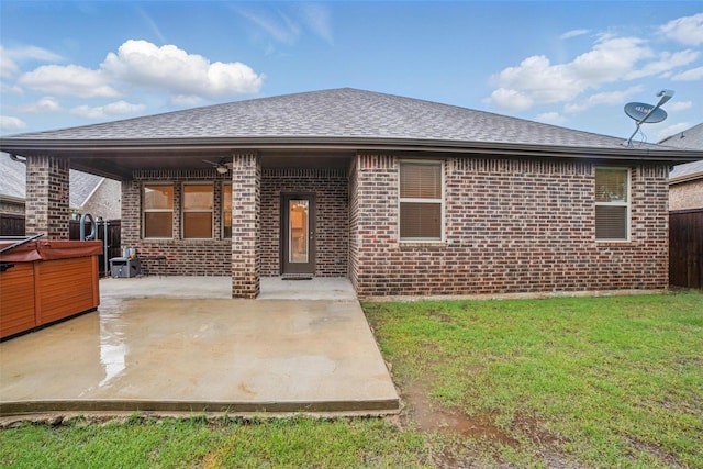 505 Pleasant Hill Ln, Fate, TX 75189 - rear view of house featuring brick siding, a patio area, and a shingled roof