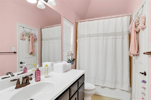 8205 Saint Clair Dr, Mckinney, TX 75071 - full bath with toilet, vanity, tile patterned flooring, and shower / tub combo