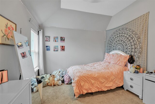 8205 Saint Clair Dr, Mckinney, TX 75071 - bedroom with vaulted ceiling and light colored carpet
