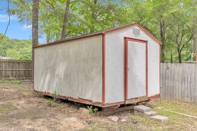 15630 Brittain Ct, Lindale, TX 75771 - view of shed with a fenced backyard