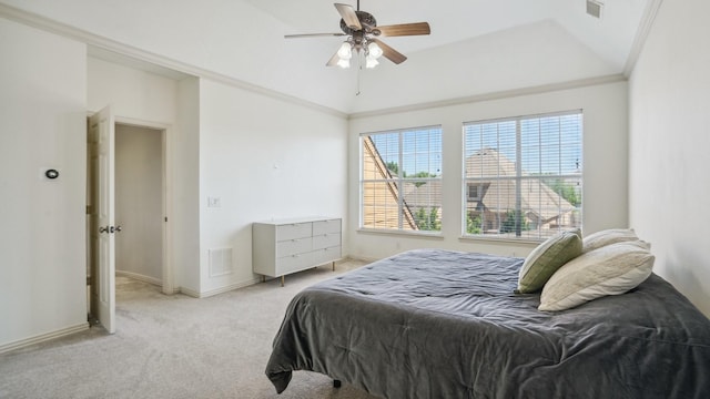 2026 Spindletop Trl, Frisco, TX 75033 - bedroom featuring carpet floors, crown molding, baseboards, and ceiling fan