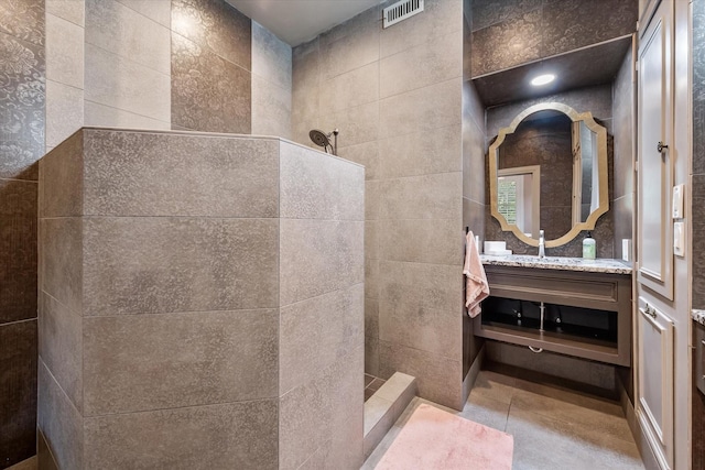 1111 Governors Dr, Corsicana, TX 75110 - full bathroom with walk in shower and vanity