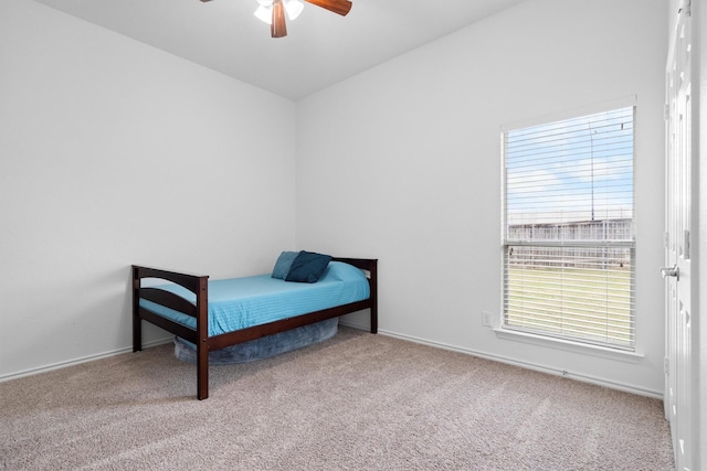 10149 Red Bluff Ln, Fort Worth, TX 76177 - bedroom with carpet, a ceiling fan, and baseboards