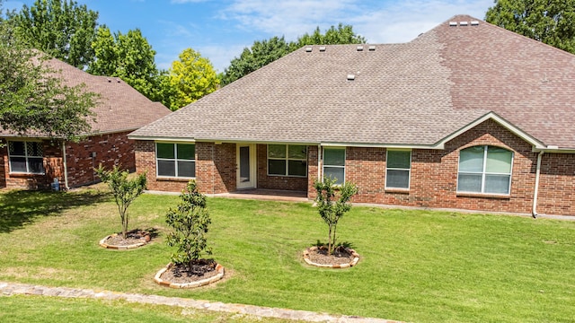 1316 Shinnecock Ct, Fairview, TX 75069 - single story home with a shingled roof, a front yard, and brick siding