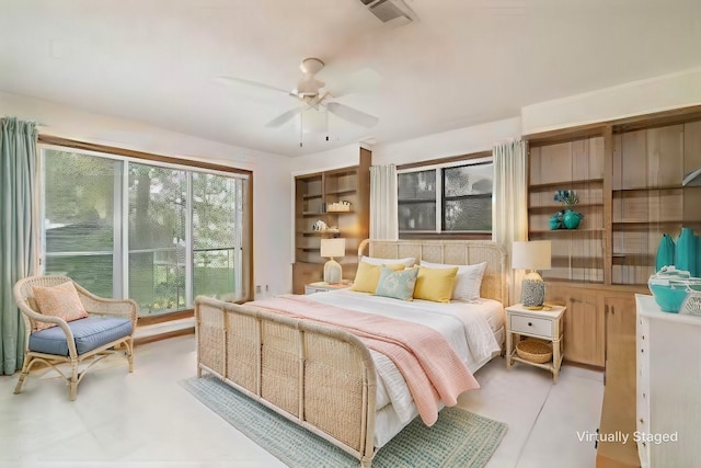 321 Evangeline Dr, Elm Grove, LA 71051 - bedroom with a ceiling fan