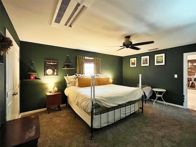 2315 Boyd St, Dallas, TX 75224 - carpeted bedroom with ceiling fan and baseboards