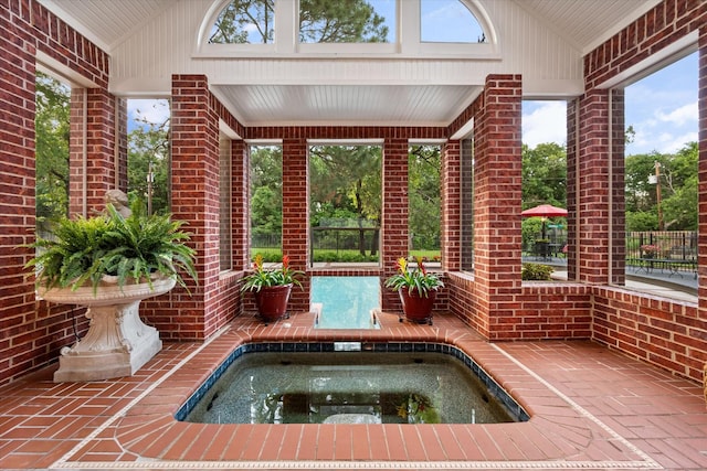 view of pool
