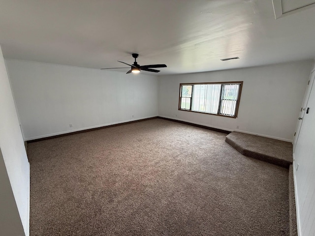 2325 S 40th St, Abilene, TX 79605 - carpeted empty room featuring a ceiling fan and baseboards