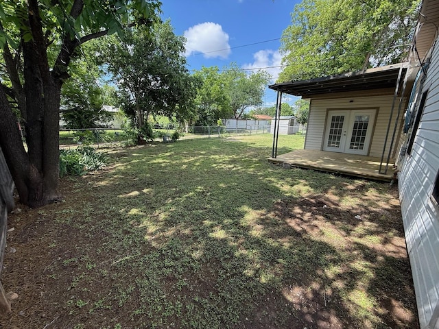 2325 S 40th St, Abilene, TX 79605 - view of yard featuring french doors and a deck