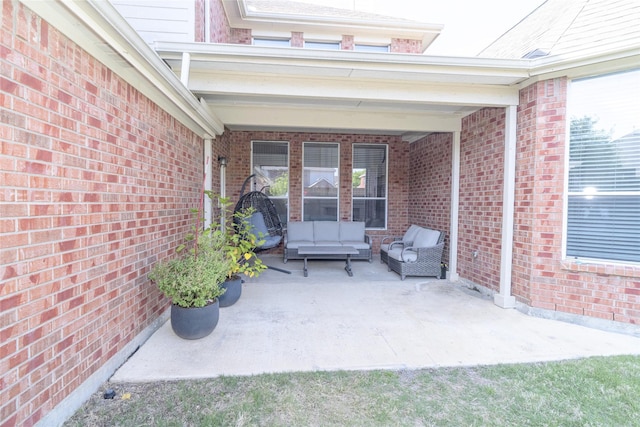 view of patio / terrace with an outdoor hangout area