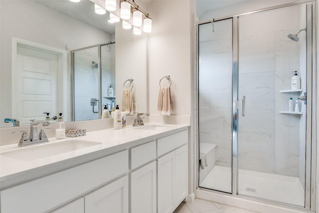 6628 Kort St, Rowlett, TX 75089 - full bath featuring a shower stall and double vanity