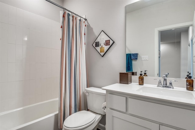 6628 Kort St, Rowlett, TX 75089 - full bathroom with toilet, shower / tub combo, and vanity