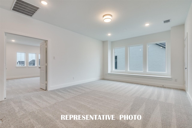 4181 Kinglet Ct, Prosper, TX 75078 - spare room featuring carpet floors, baseboards, and recessed lighting
