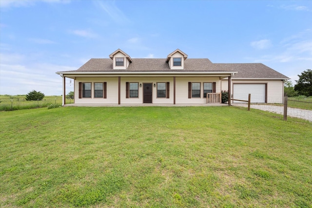 7268 NW County Road 4090, Frost, TX 76641 - view of front of property with gravel driveway, a garage, and a shingled roof