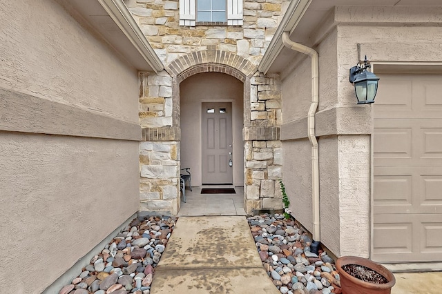 11908 Glenbrook St, Denton, TX 76207 - doorway to property with stone siding
