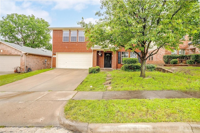 10053 Pronghorn Ln, Fort Worth, TX 76108 - view of front of property with an attached garage, driveway, and brick siding