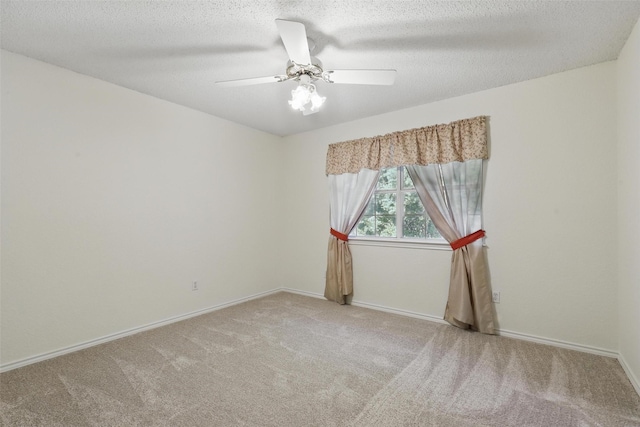 221 Valley Ranch Rd, Weatherford, TX 76087 - carpeted empty room with ceiling fan and a textured ceiling