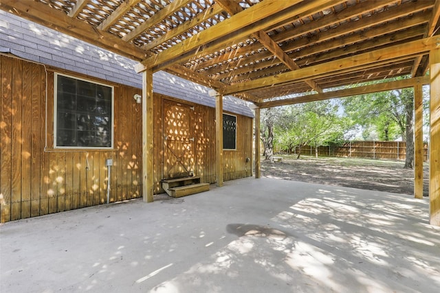 221 Valley Ranch Rd, Weatherford, TX 76087 - view of patio featuring a pergola