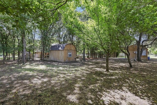 221 Valley Ranch Rd, Weatherford, TX 76087 - view of yard with a storage unit
