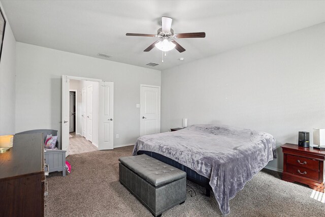 1127 Donnington Trl, Saginaw, TX 76131 - carpeted bedroom with baseboards and a ceiling fan