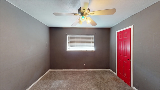 2810 Dove Meadow Dr, Garland, TX 75043 - carpeted spare room featuring a ceiling fan and baseboards