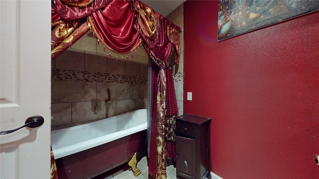 2810 Dove Meadow Dr, Garland, TX 75043 - full bathroom with a tub to relax in and a textured wall